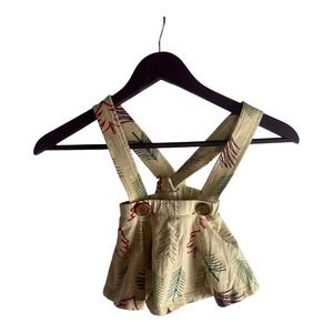 Sew Sassy‎ Christmas Skirt Suspenders Dress 12 Months